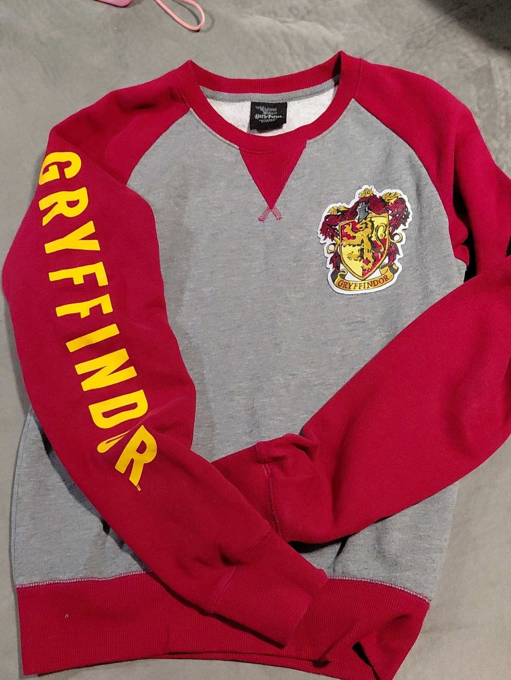 Gryffindor Crewneck Sweatshirt - Red and Gray Harry Potter